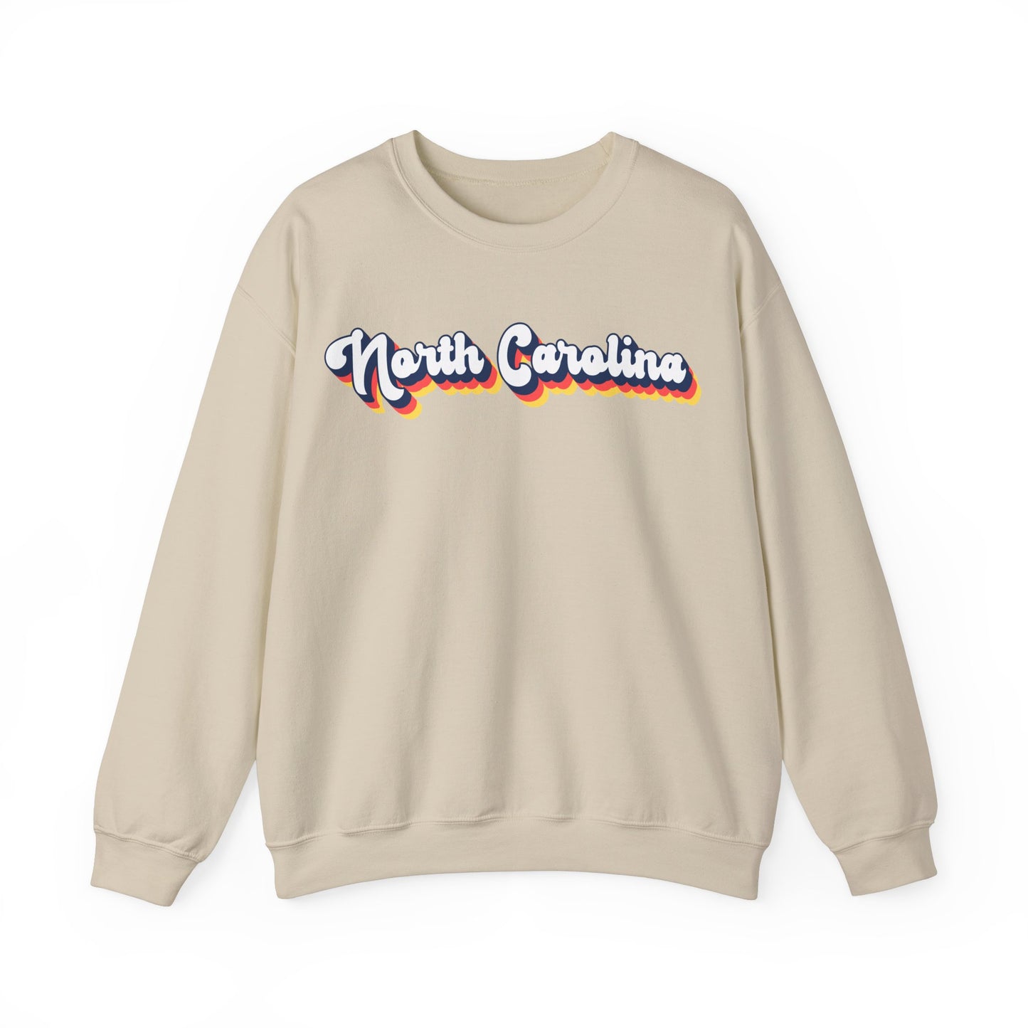 Retro North Carolina Crewneck Sweatshirt