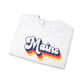 Retro Maine Crewneck Sweatshirt