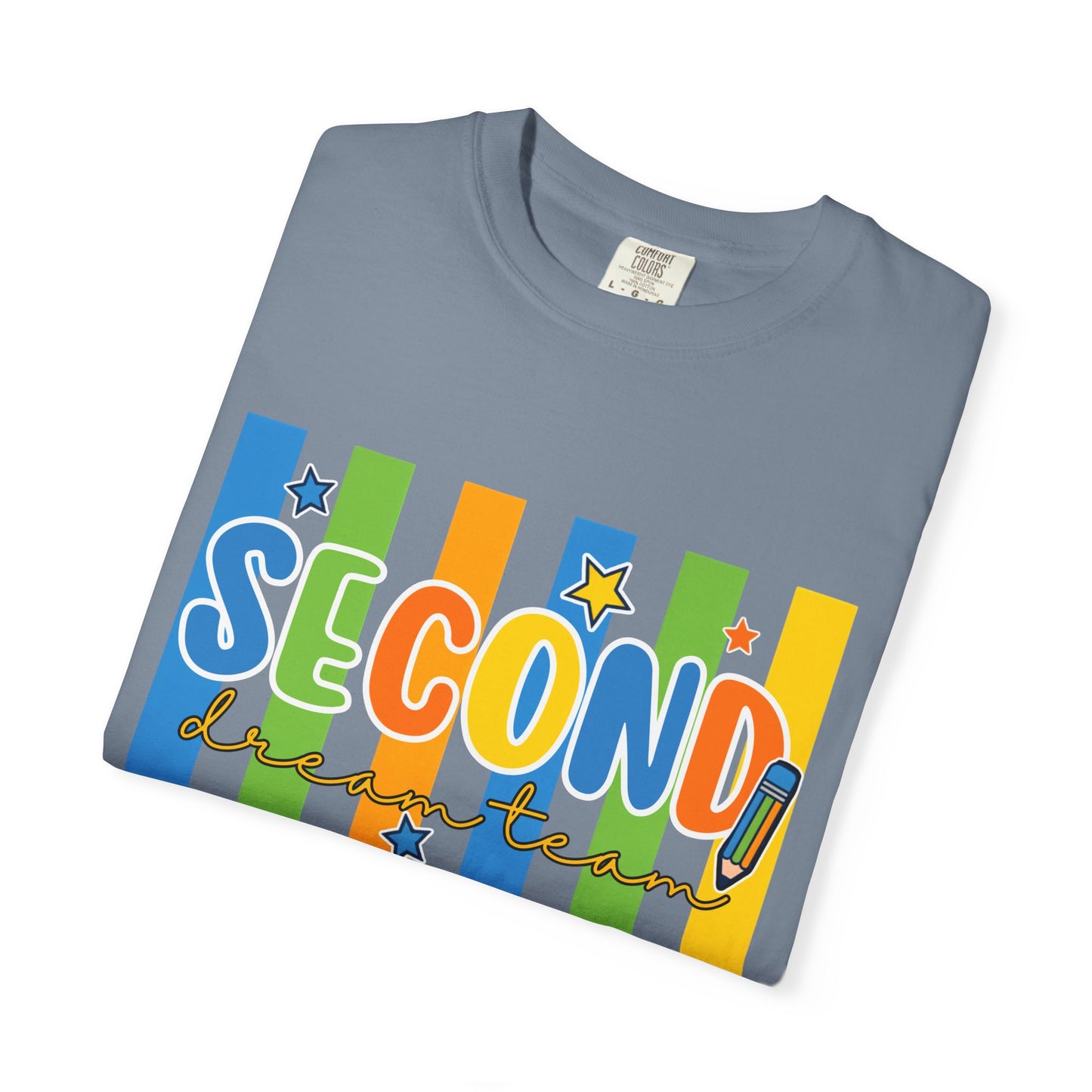 Second Grade Teacher T-Shirt — Colorful Back-to-School Classroom Tee