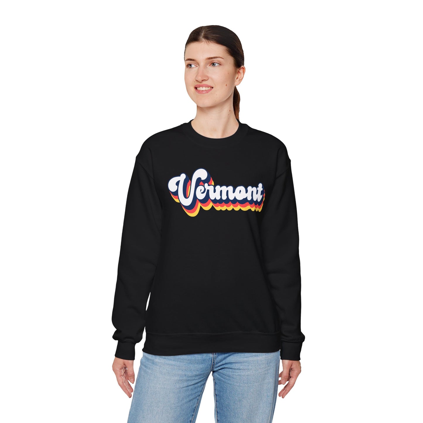 Retro Vermont Crewneck Sweatshirt