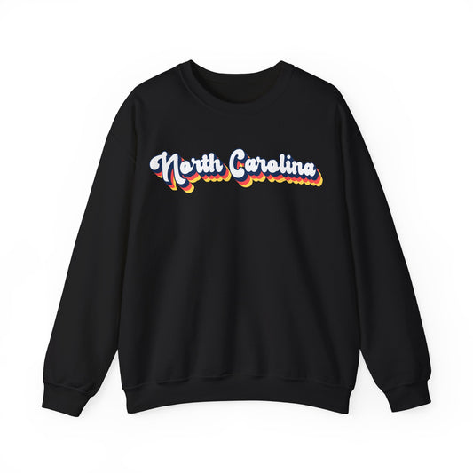 Retro North Carolina Crewneck Sweatshirt