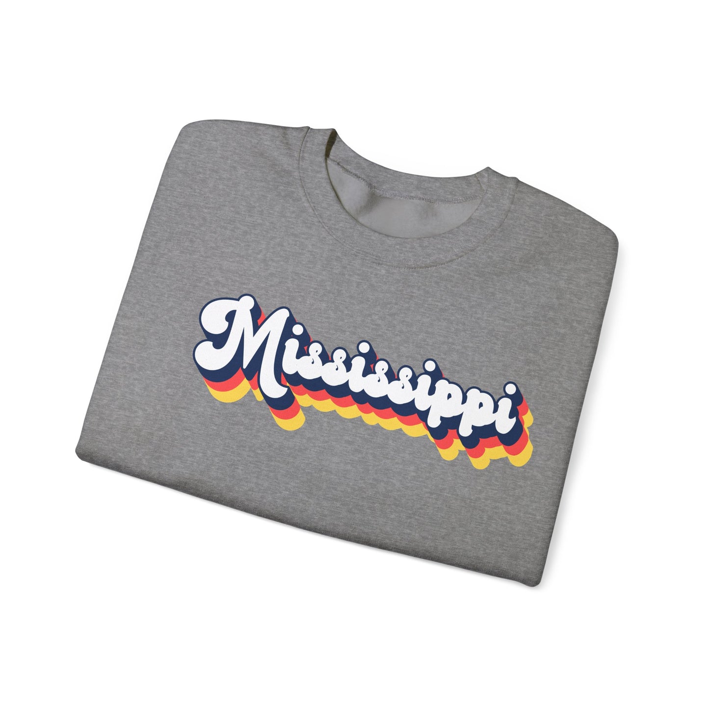 Retro Mississippi Crewneck Sweatshirt