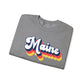 Retro Maine Crewneck Sweatshirt