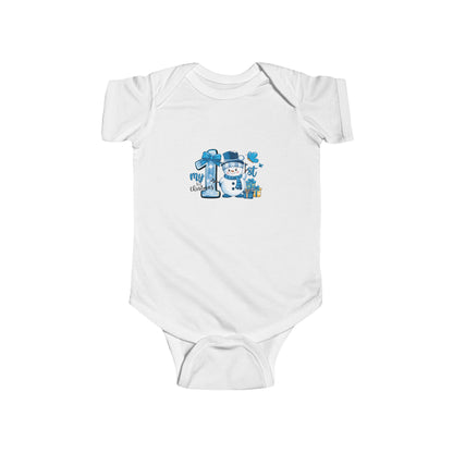 1st Christmas Infant Fine Jersey Bodysuit