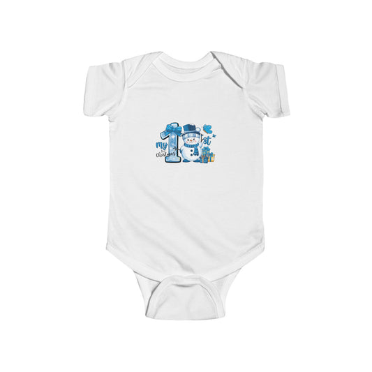 1st Christmas Infant Fine Jersey Bodysuit