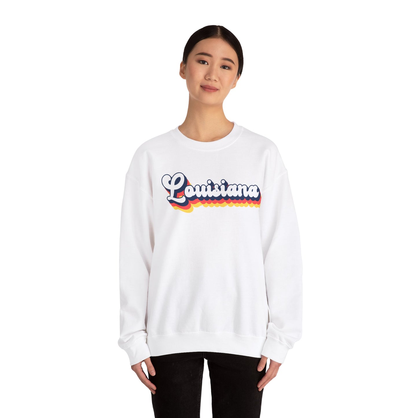 Retro Louisiana Crewneck Sweatshirt