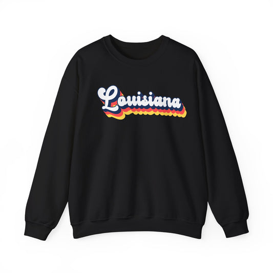 Retro Louisiana Crewneck Sweatshirt