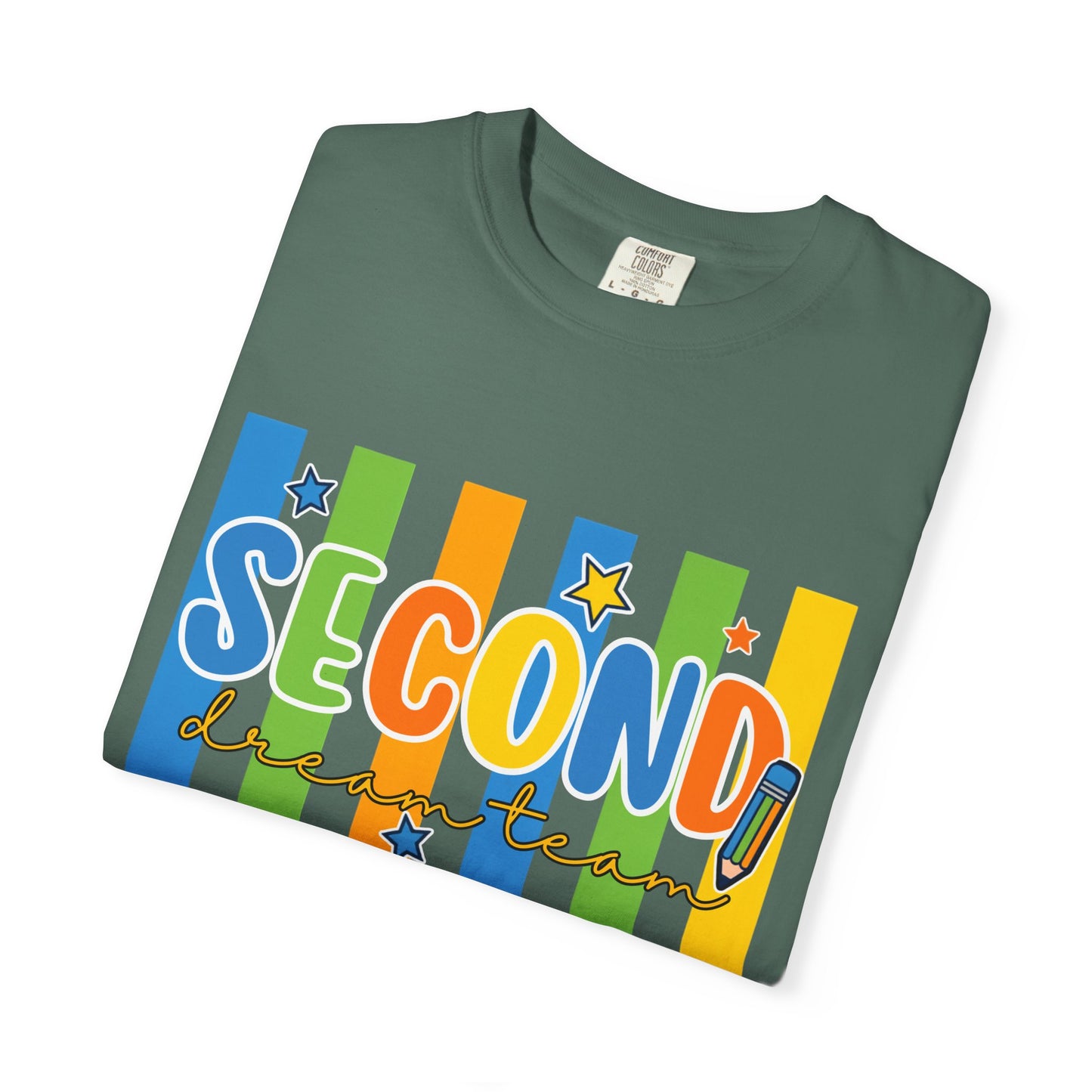 Second Grade Teacher T-Shirt — Colorful Back-to-School Classroom Tee