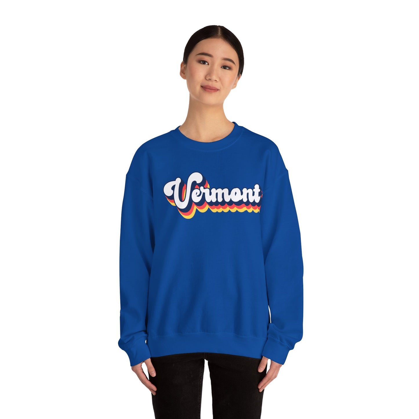 Retro Vermont Crewneck Sweatshirt