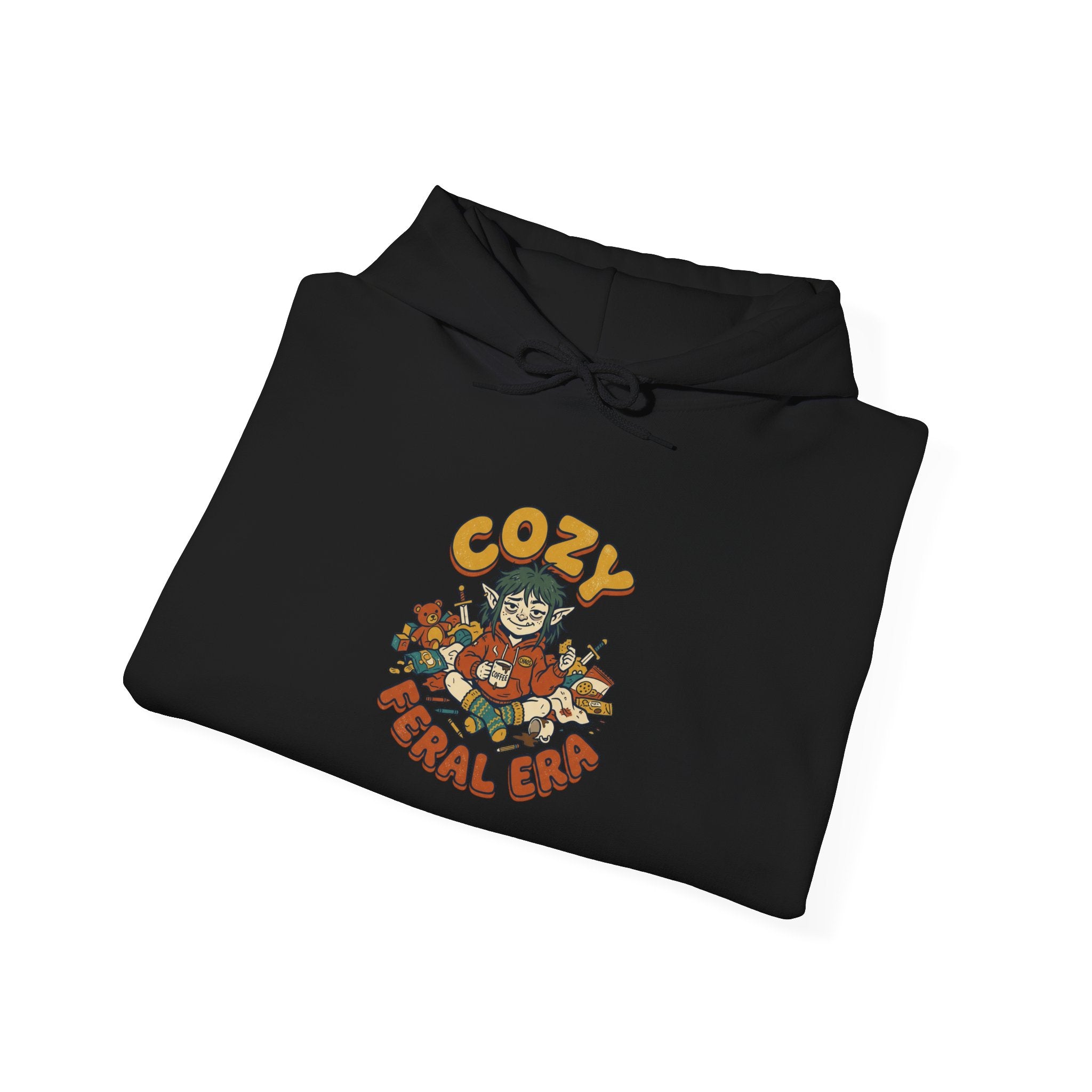 Cozy Feral Cat Hoodie | feral era, chaotic cute