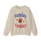 Sunday Funday Buffalo Unisex Heavy Blend™ Crewneck Sweatshirt