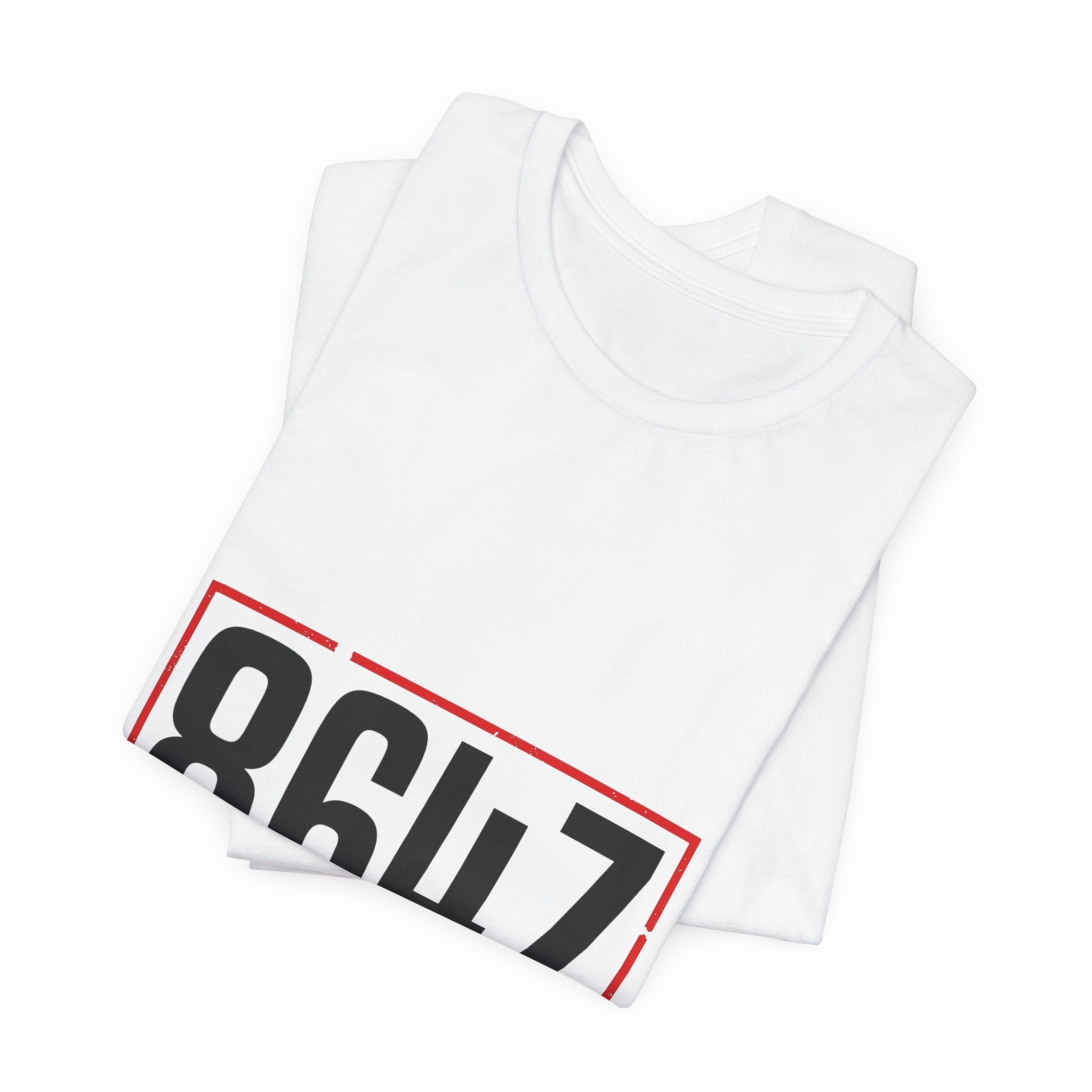 8647 Political Typography Tee | stencil, distressed civic expression