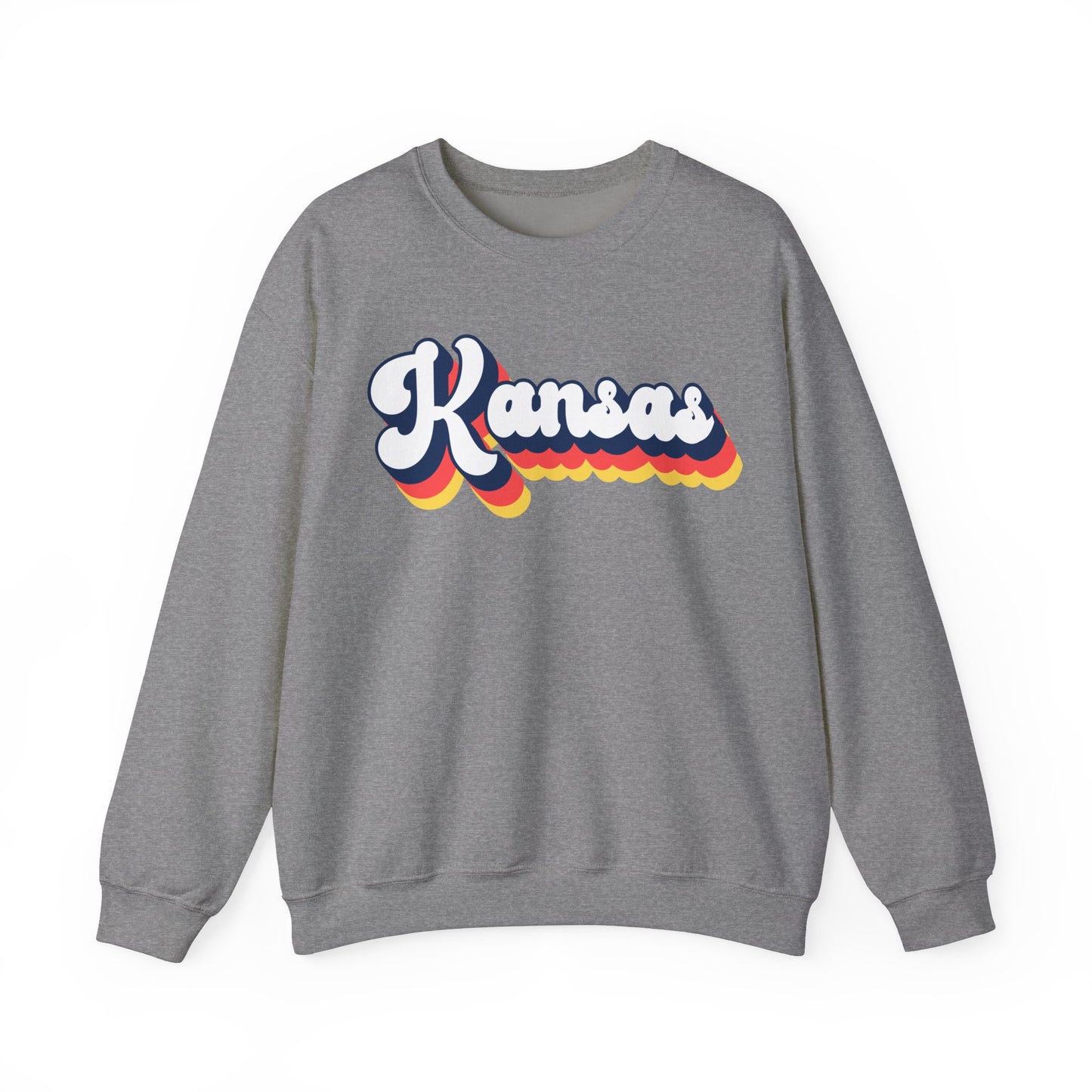 Retro Kansas Crewneck Sweatshirt