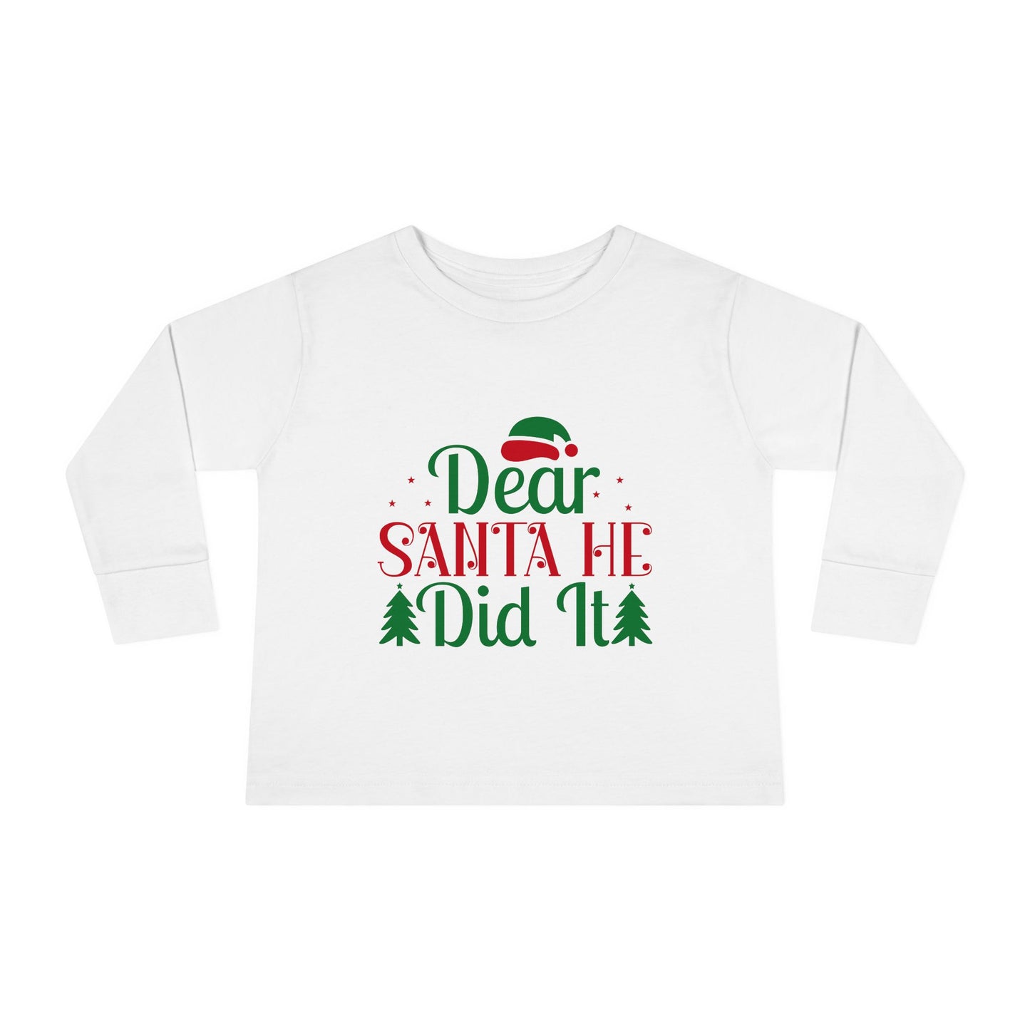 He Did It Toddler Long Sleeve Tee