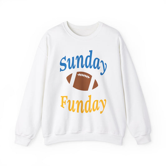 Sunday Funday LA Cargers Unisex Heavy Blend™ Crewneck Sweatshirt