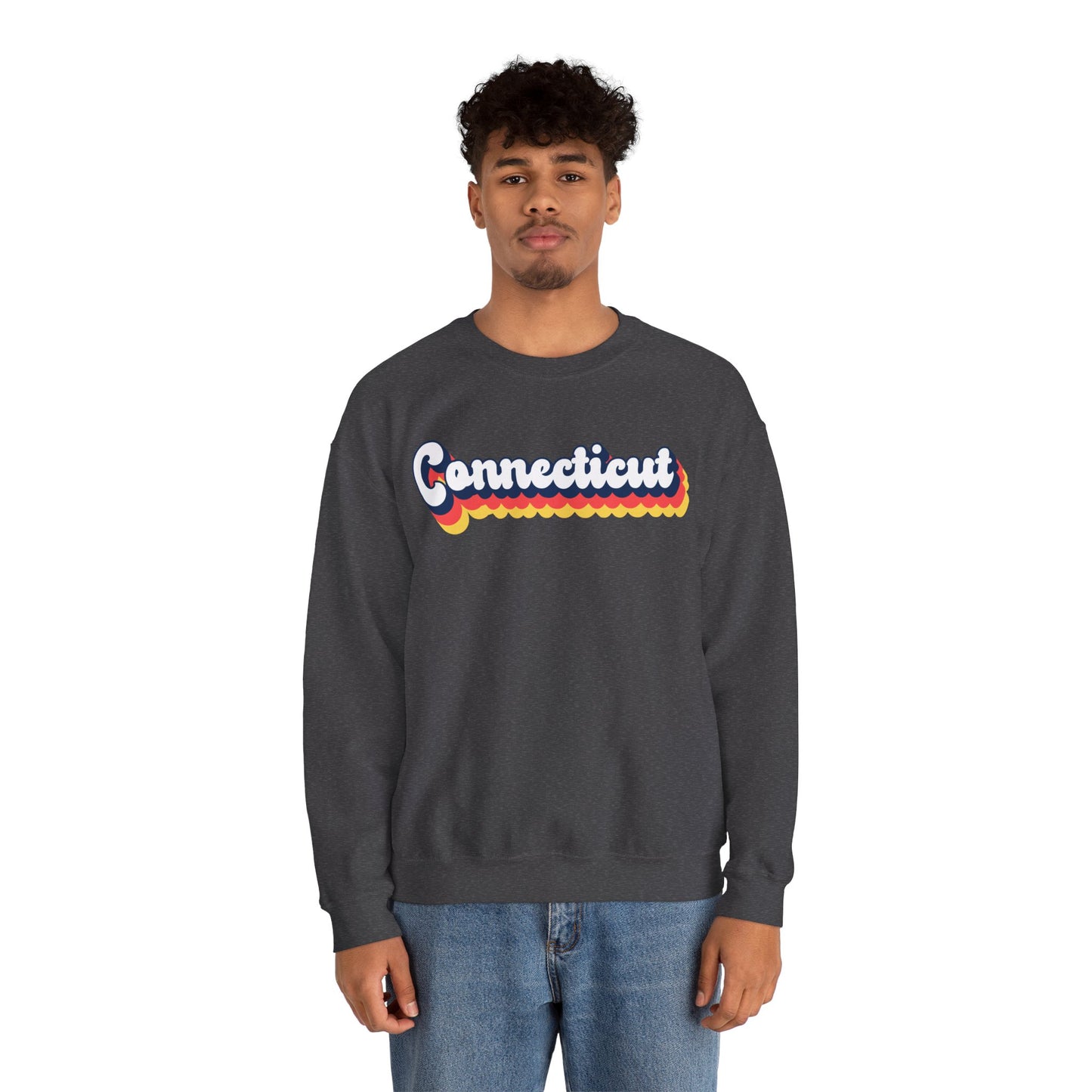 Retro Connecticut Crewneck Sweatshirt