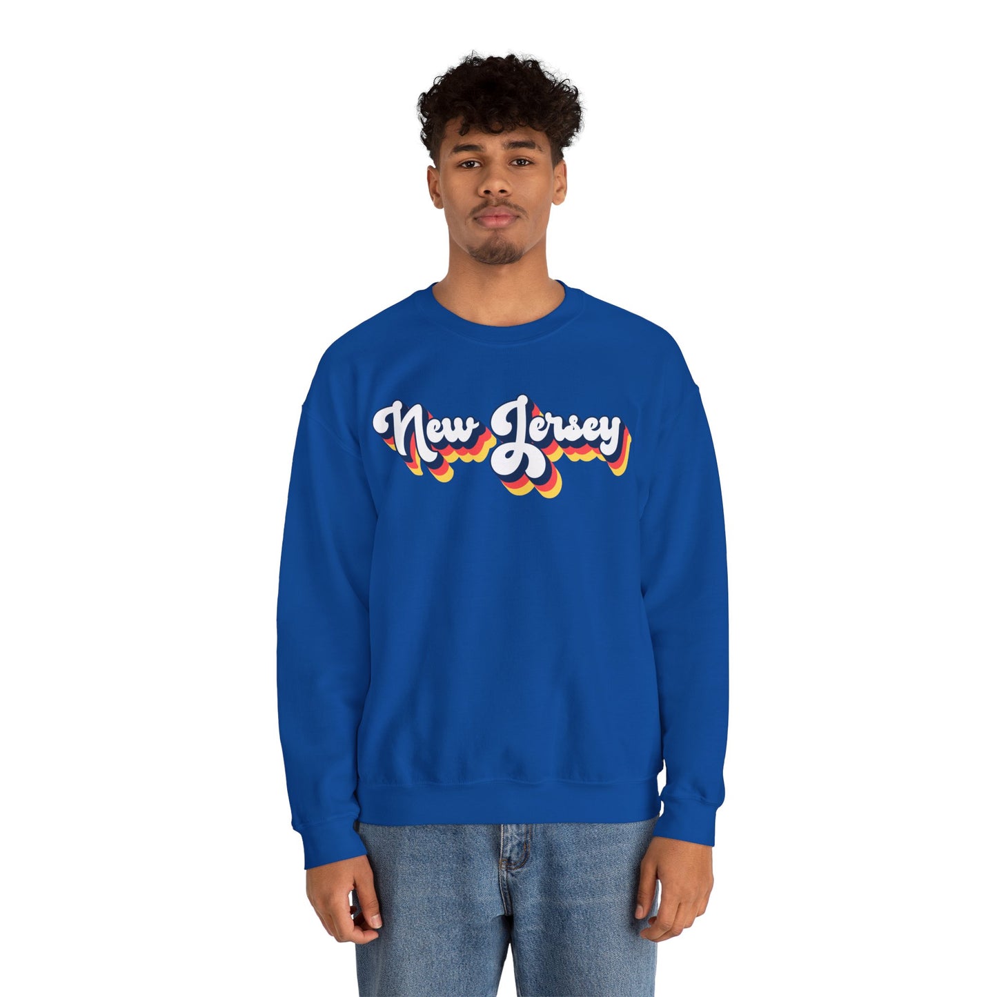 Retro New Jersey Crewneck Sweatshirt