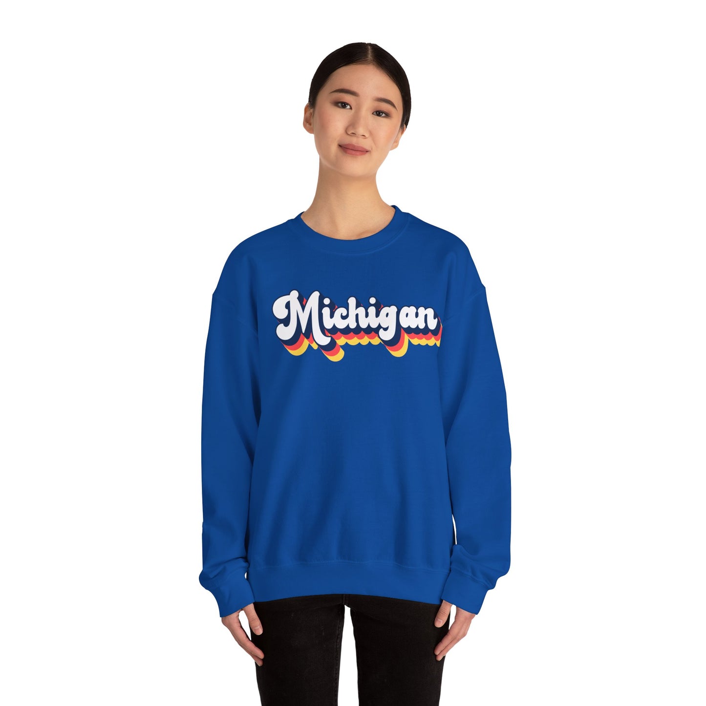 Retro Michigan Crewneck Sweatshirt