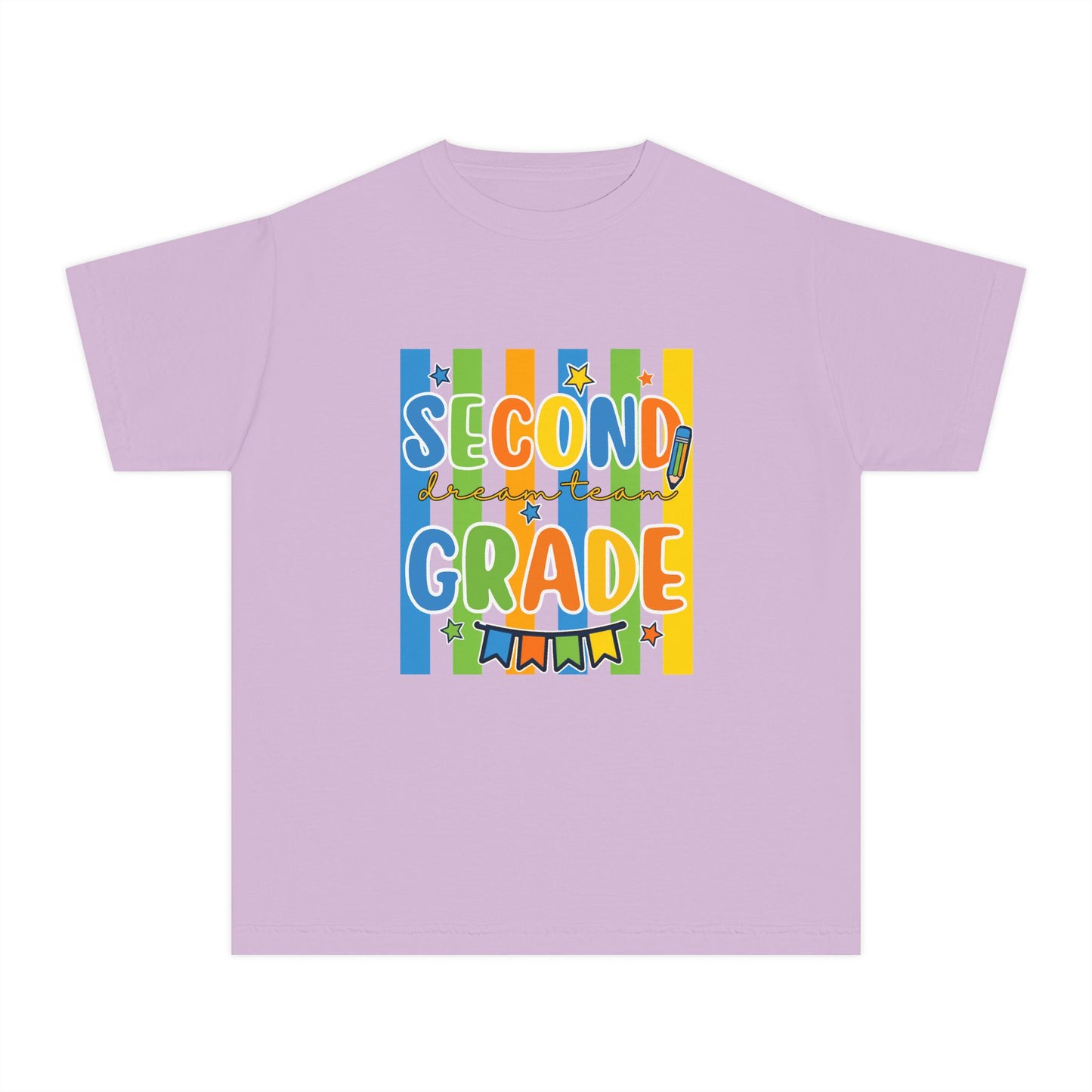 Second Grade Kids T‑Shirt — Colorful Back‑to‑School Tee for Boys & Girls
