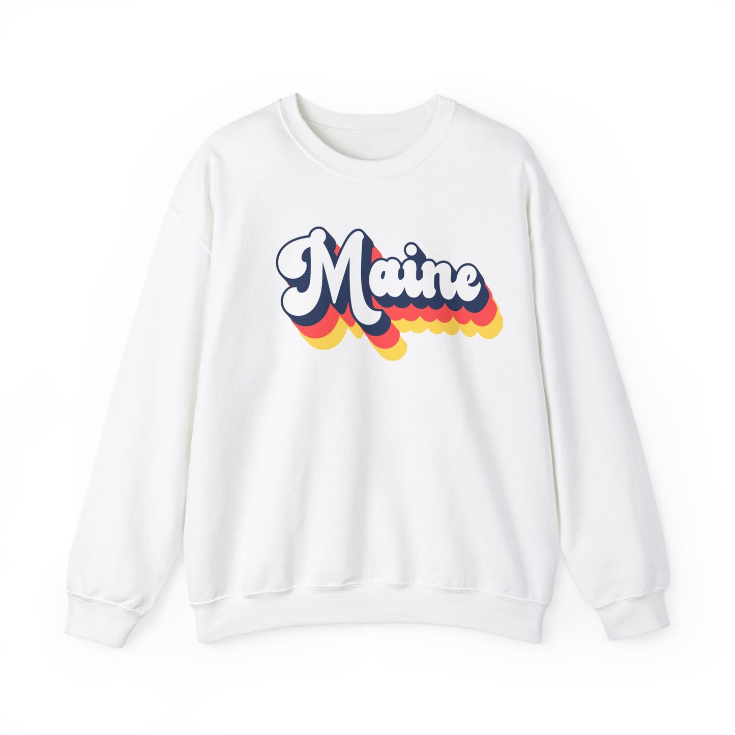 Retro Maine Crewneck Sweatshirt