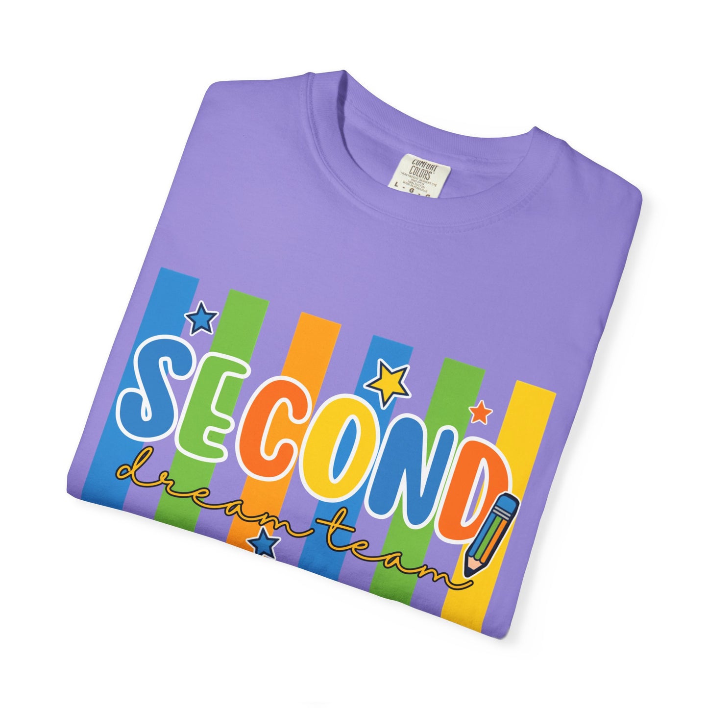 Second Grade Teacher T-Shirt — Colorful Back-to-School Classroom Tee