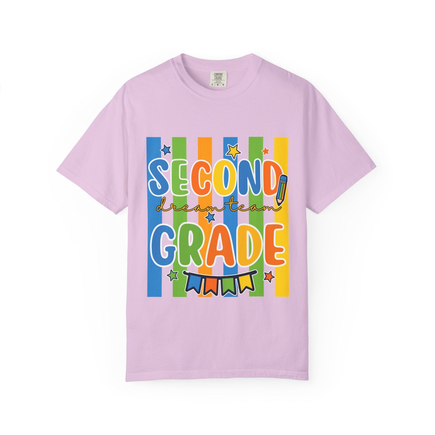 Second Grade Teacher T-Shirt — Colorful Back-to-School Classroom Tee