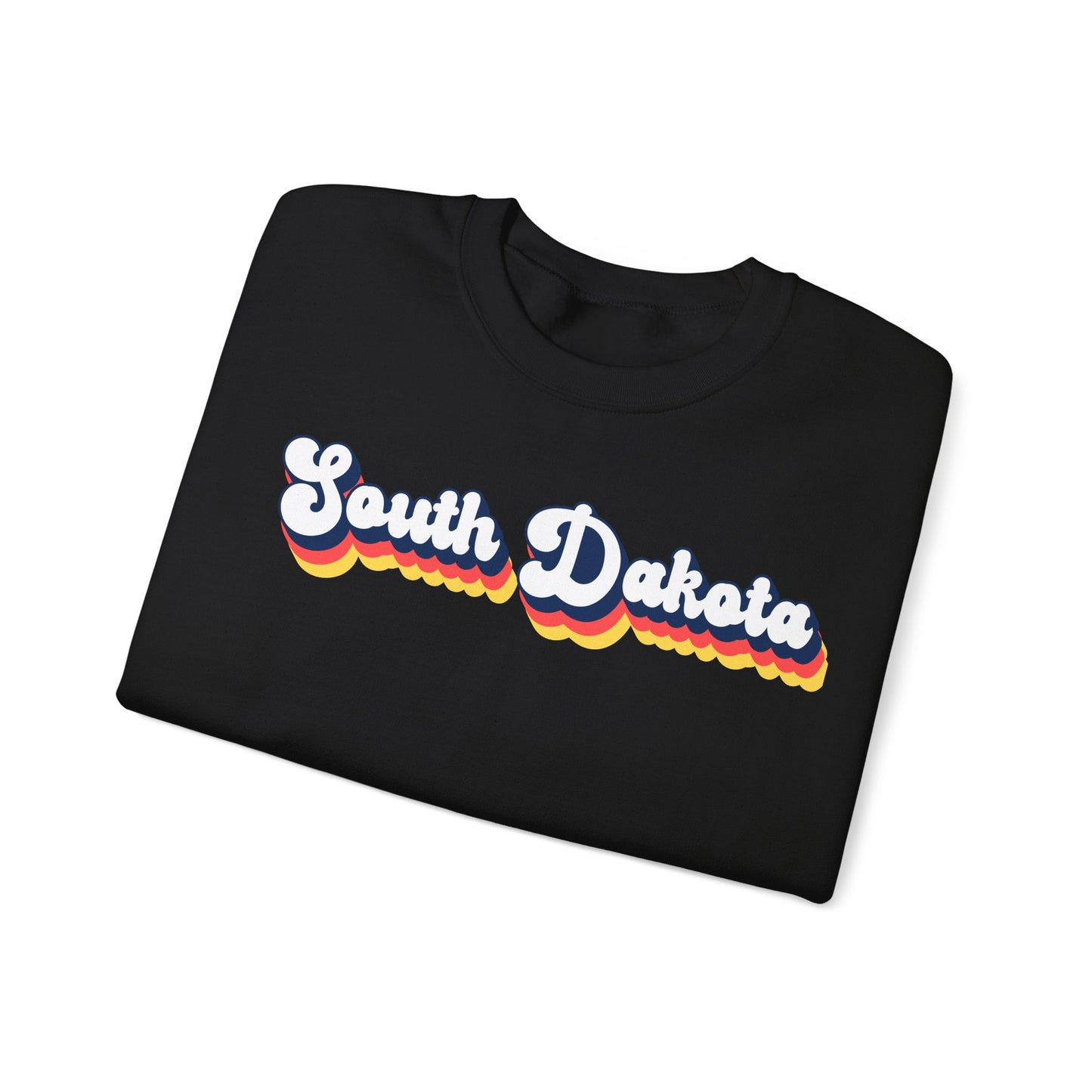 Retro South Dakota Crewneck Sweatshirt