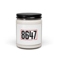 8647 Stencil Candle | Scented Soy Candle, Political Typography