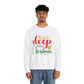 Balls Deep....into Christmas Unisex Heavy Blend™ Crewneck Sweatshirt