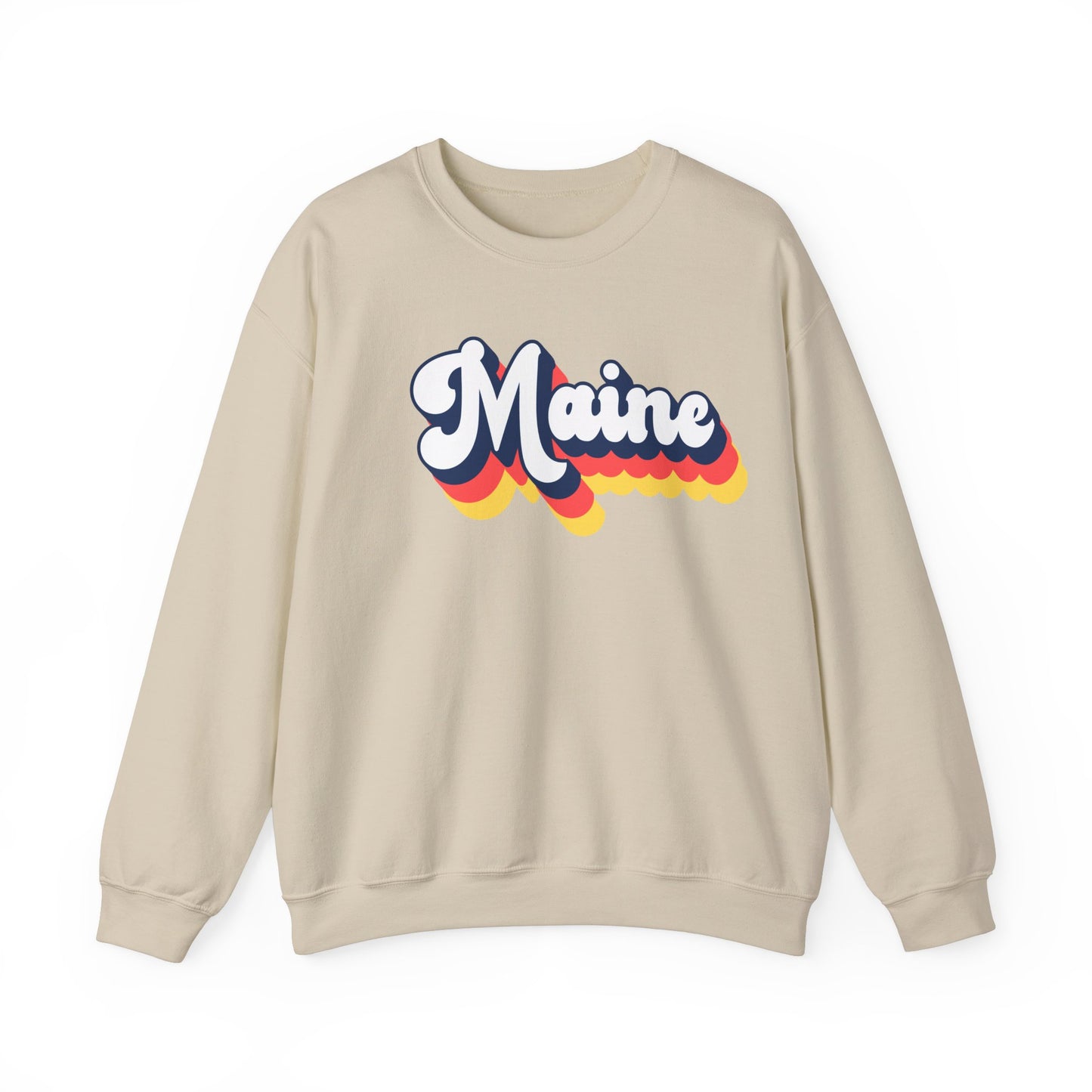 Retro Maine Crewneck Sweatshirt