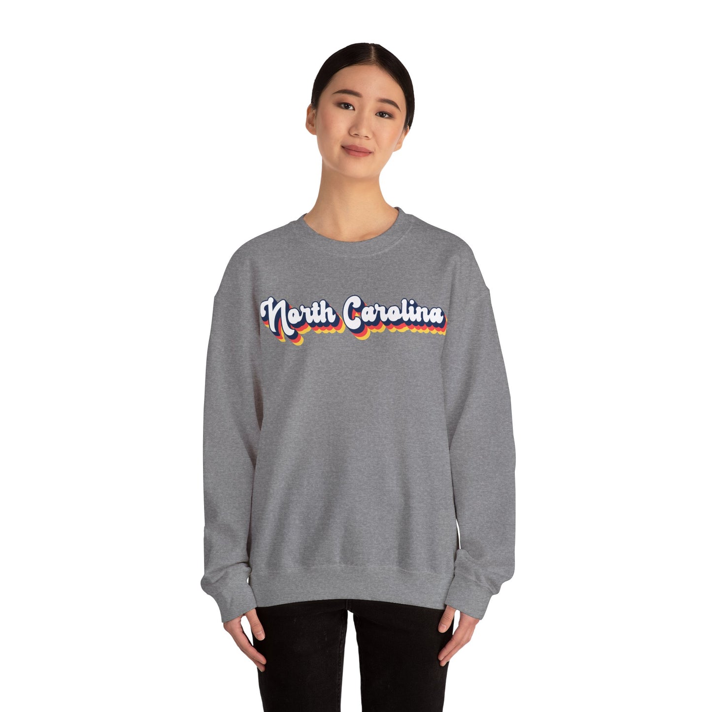 Retro North Carolina Crewneck Sweatshirt