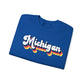 Retro Michigan Crewneck Sweatshirt