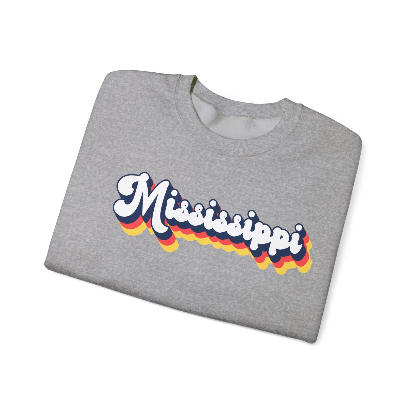 Retro Mississippi Crewneck Sweatshirt