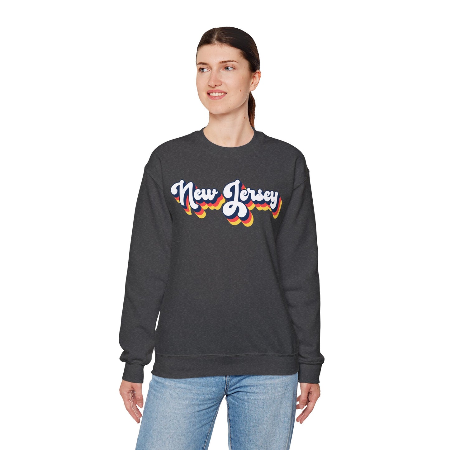 Retro New Jersey Crewneck Sweatshirt