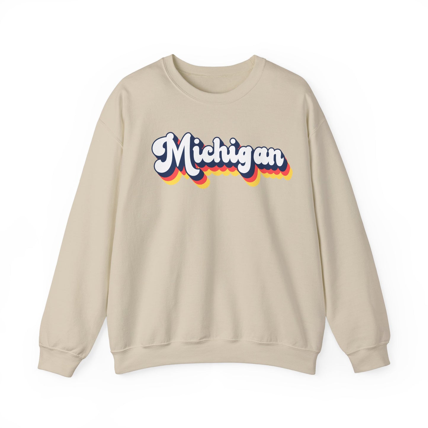 Retro Michigan Crewneck Sweatshirt