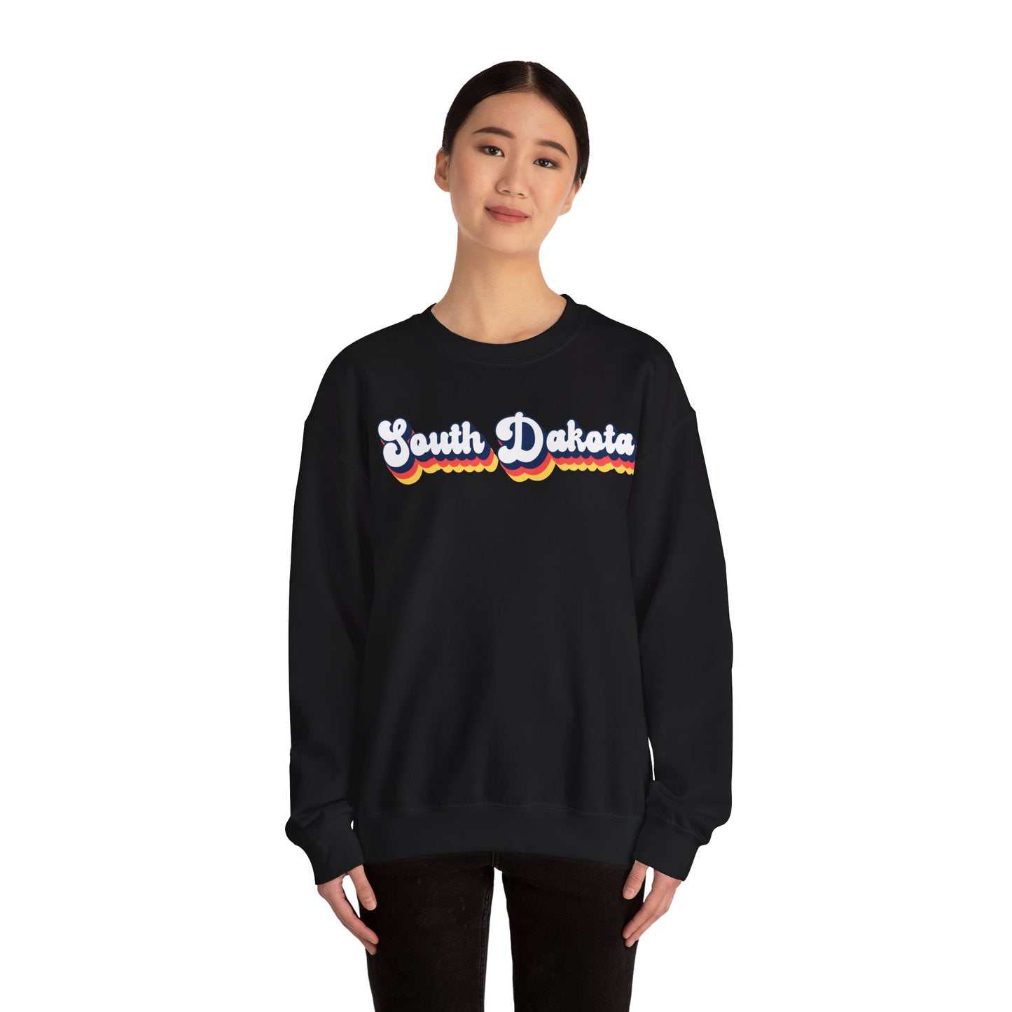 Retro South Dakota Crewneck Sweatshirt