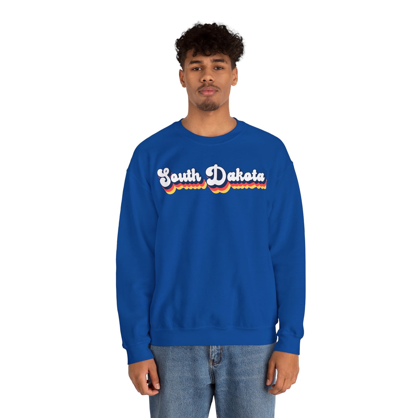 Retro South Dakota Crewneck Sweatshirt