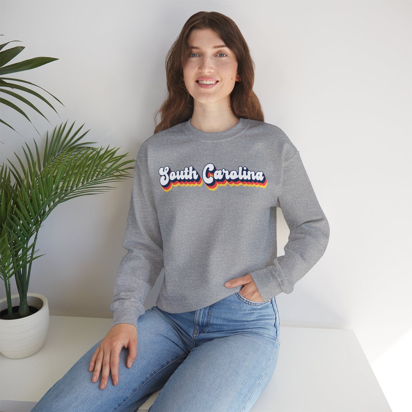 Retro South Carolina Crewneck Sweatshirt