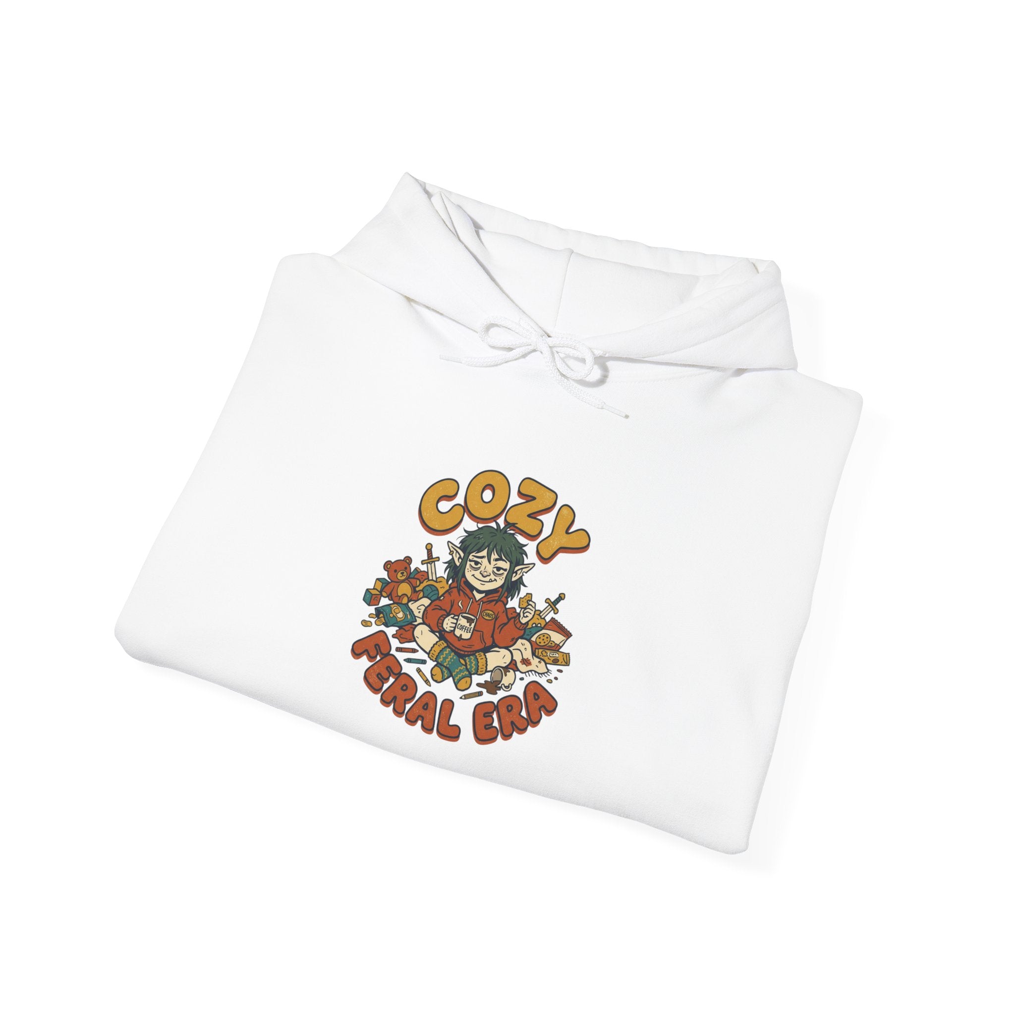 Cozy Feral Cat Hoodie | feral era, chaotic cute