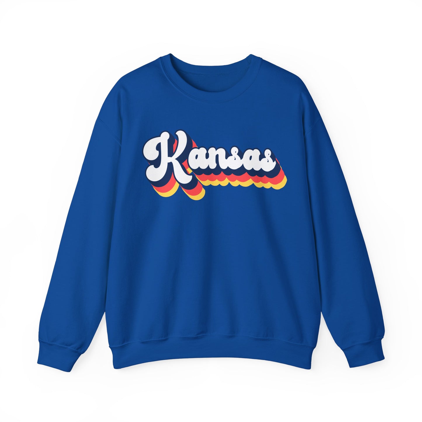 Retro Kansas Crewneck Sweatshirt