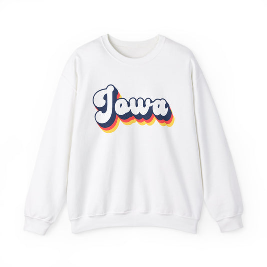 Retro Iowa Crewneck Sweatshirt