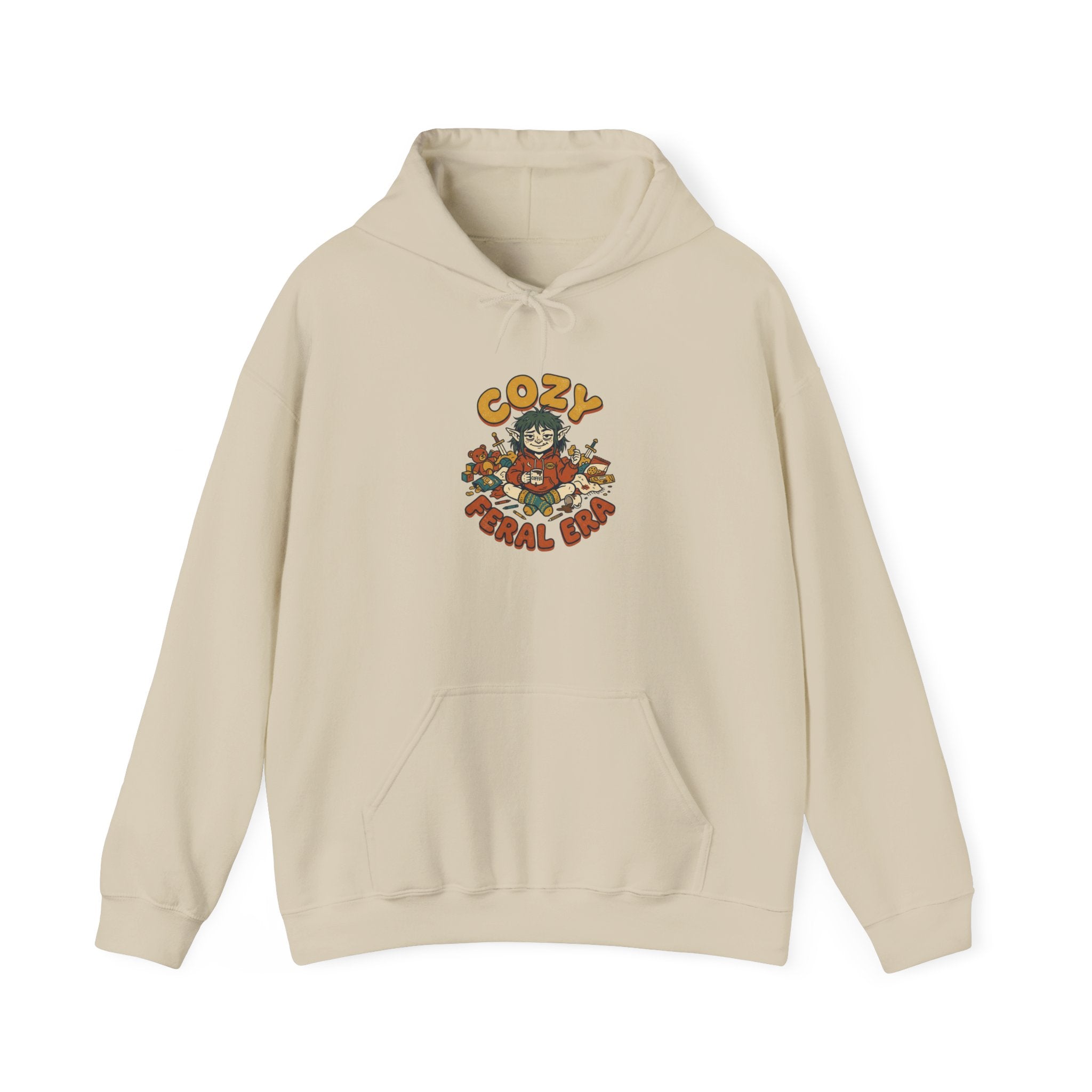 Cozy Feral Cat Hoodie | feral era, chaotic cute