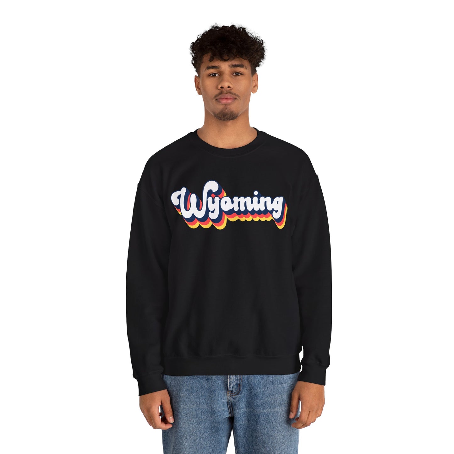 Retro Wyoming Crewneck Sweatshirt