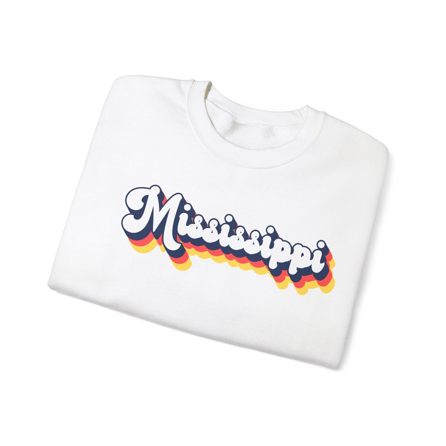 Retro Mississippi Crewneck Sweatshirt