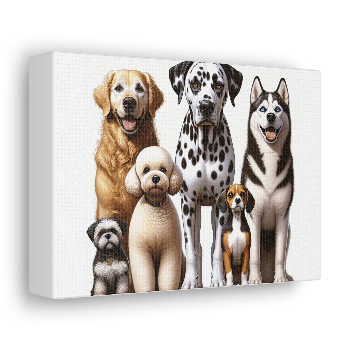 Popular Dog Breeds Canvas Gallery Wraps