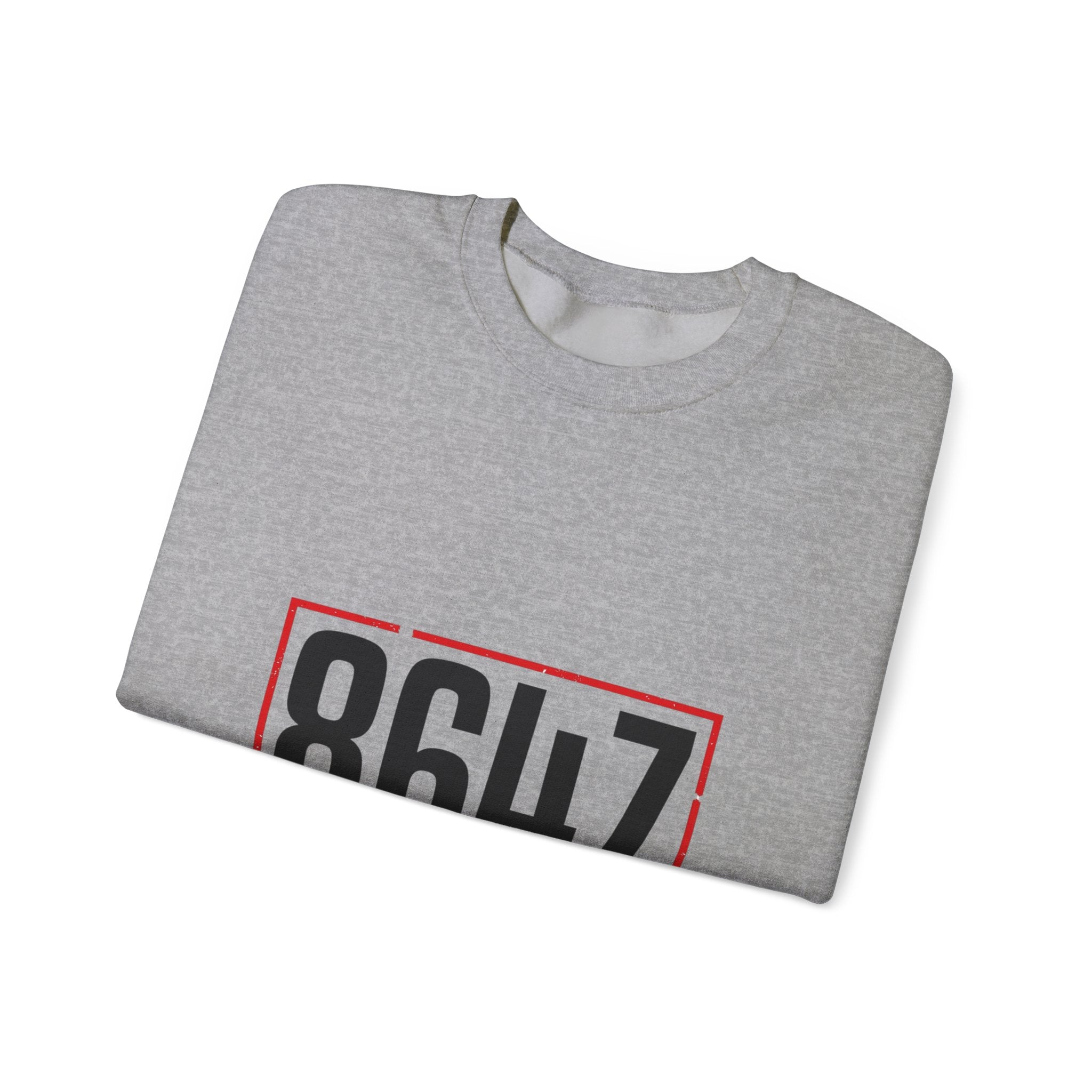 8647 Political Typography Crewneck, stencil distressed civic expression sweatshirt