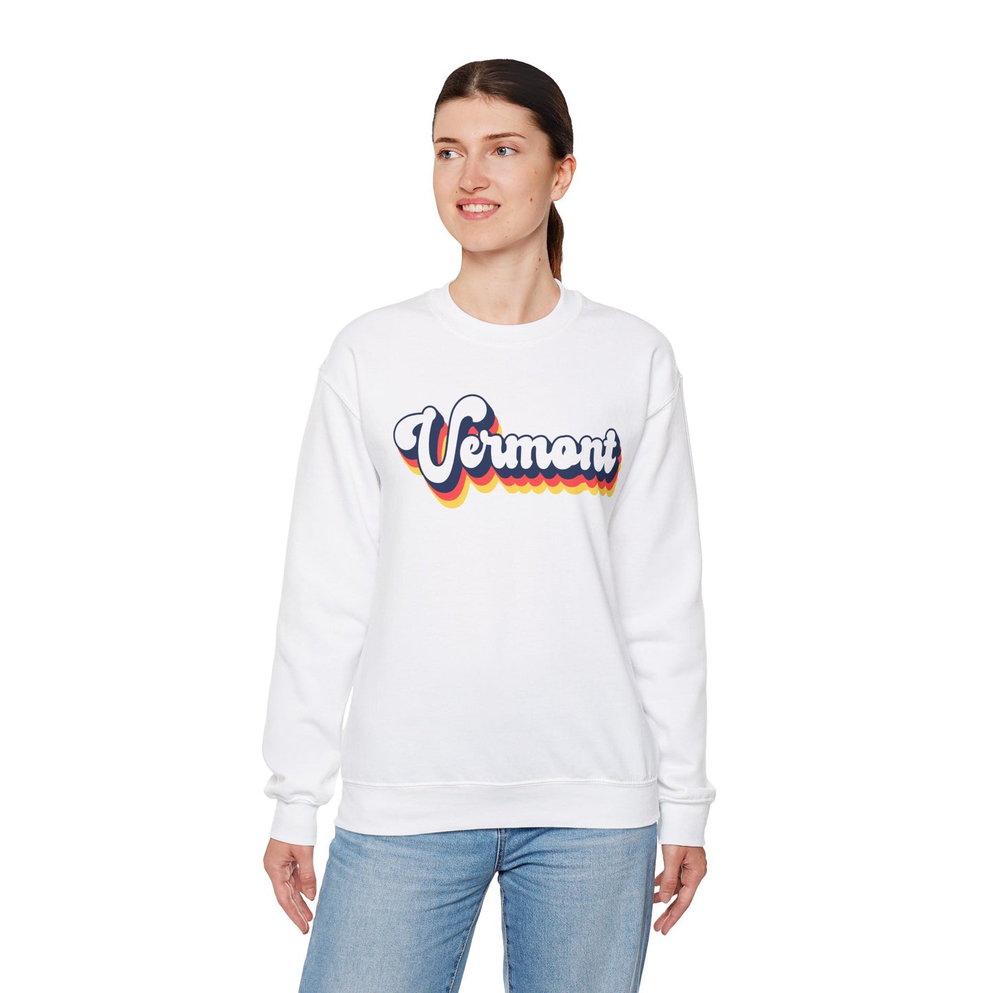 Retro Vermont Crewneck Sweatshirt