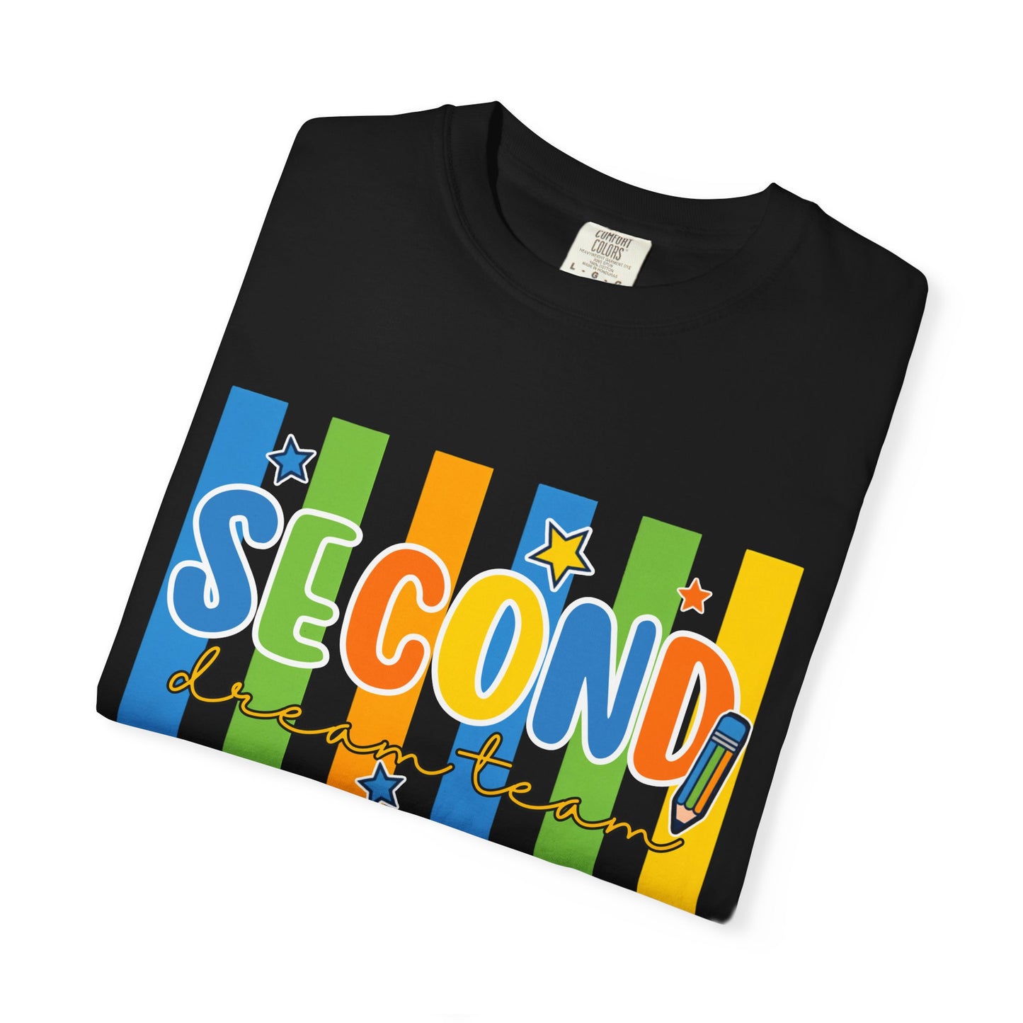 Second Grade Teacher T-Shirt — Colorful Back-to-School Classroom Tee