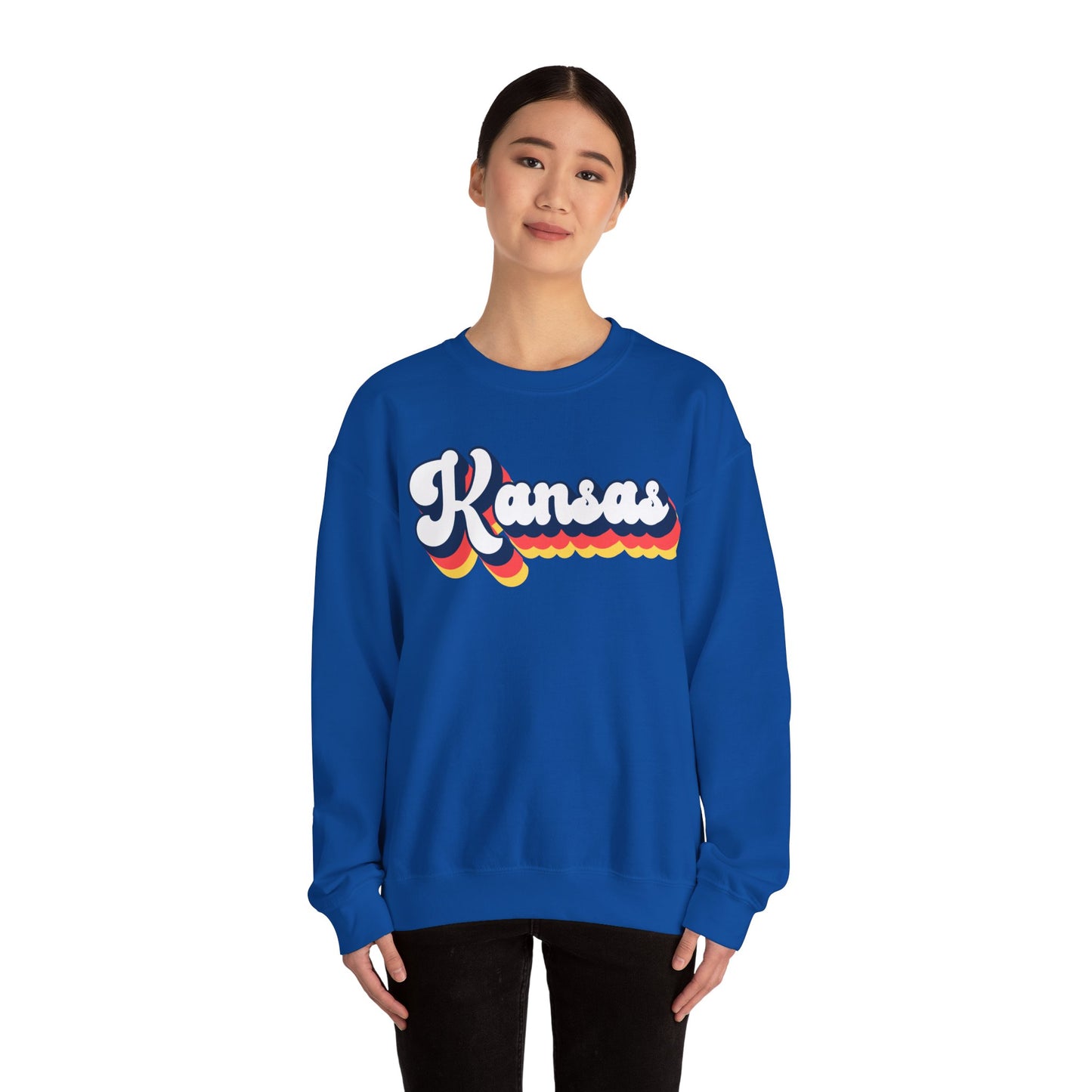 Retro Kansas Crewneck Sweatshirt