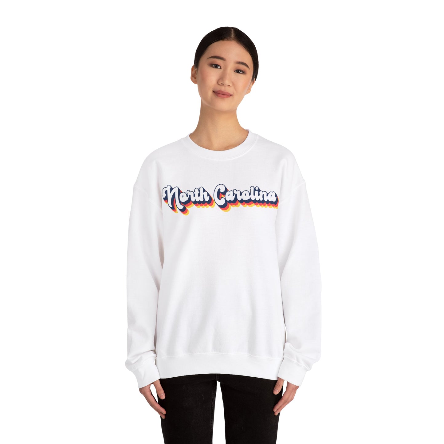 Retro North Carolina Crewneck Sweatshirt